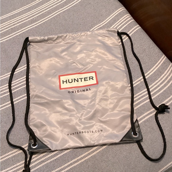 Hunter Original Silver Drawstring backpack - Picture 2 of 2